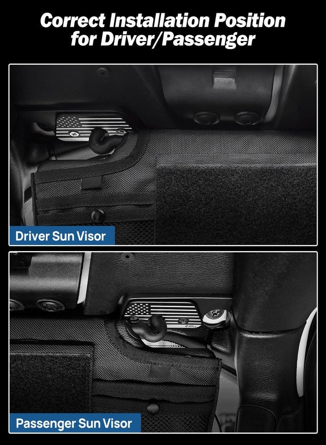 JOYTUTUS Sun Visor Repair Kit, Heavy Duty Visor Clips Compatible with Wrangler JK 2018, JL 2018-2023, 2020-2023 Gladiator, Used for Repairs Vehicle Sagging Sun Visor - 2 PCS - Image 3